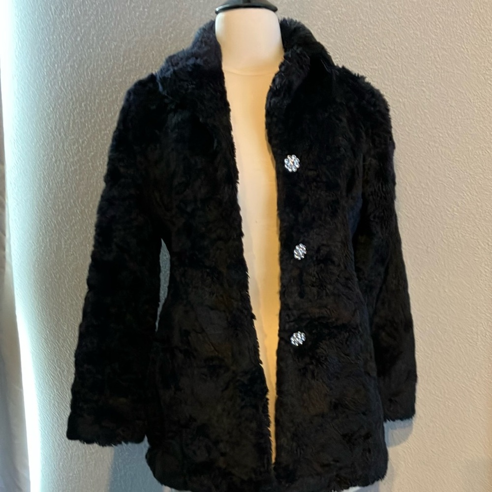Faux Fur Black Guess Jacket  XS